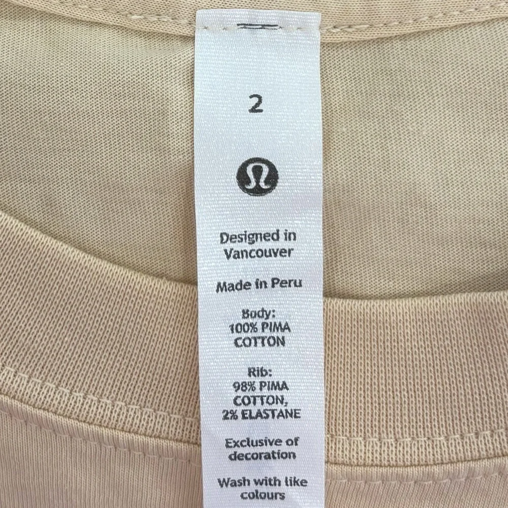 NWT Lululemon All Yours Graphic Tank Top In Prosecco Size 2